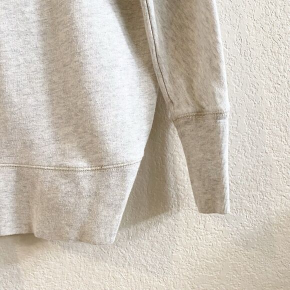 PINK Victoria's Secret Women Sweater Cardigan Open Front Oatmeal 100% Cotton XS - Picture 7 of 8
